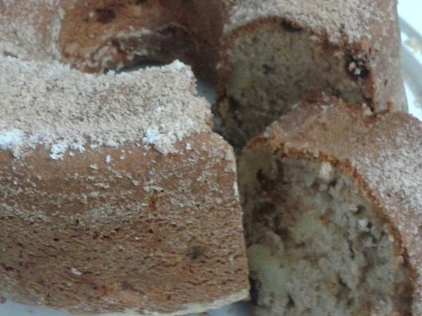 Bolo de maçã e canela molhado