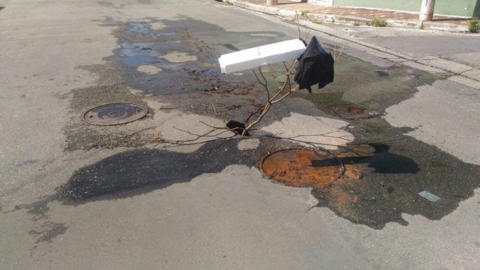 buraco profundo Av. Antonio Grotkowsky