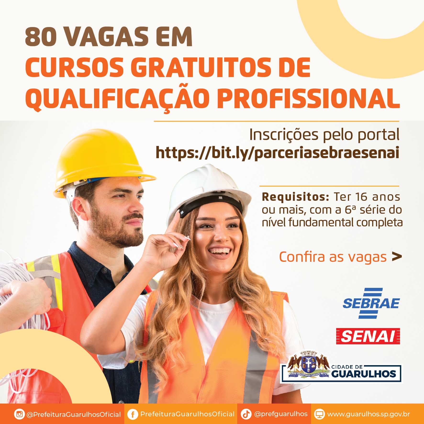 Cursos de qualificação profissional gratuitos têm 80 vagas abertas em ...